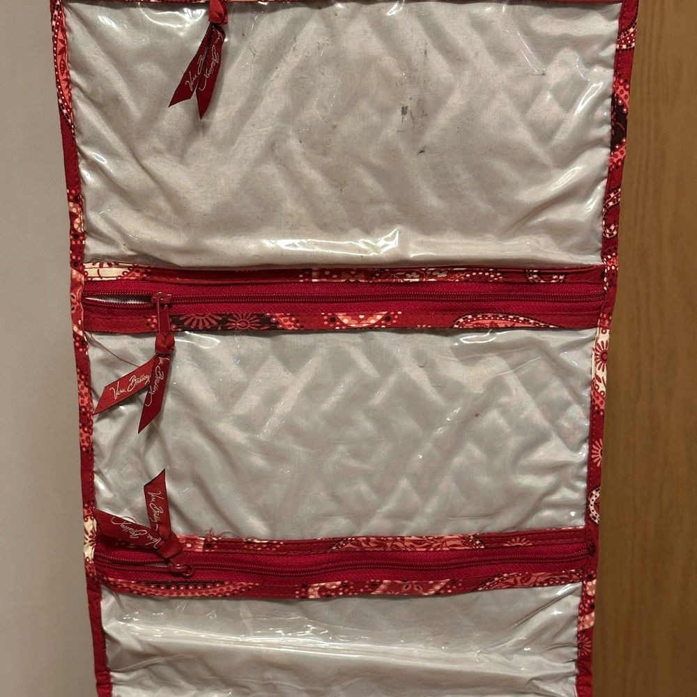 Vera Bradley Paisley Pattern Travel Hanging Folding Toiletry Bag Organizer A23 - Picture 6 of 9